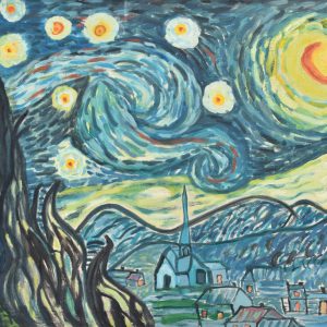 Homenaje a Van Gogh painting