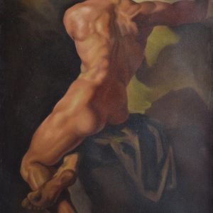 Desnudo de espaldas painting