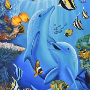 Delfín painting